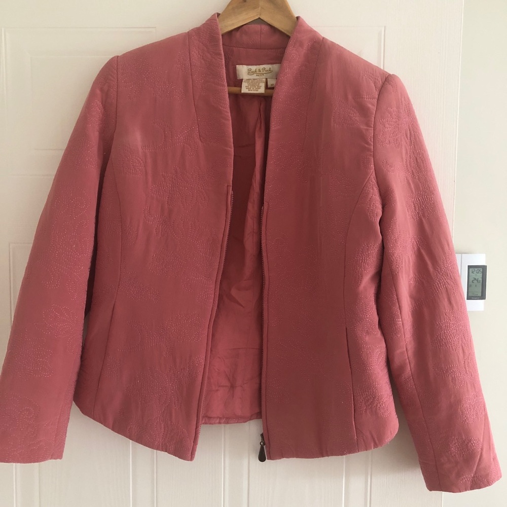 Vintage silk bomber